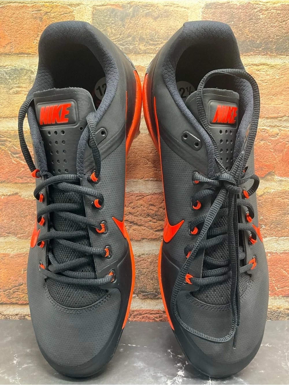 Nike Air Clipper 17 Metal Cleats Black/Red Baseball Shoes Men’s